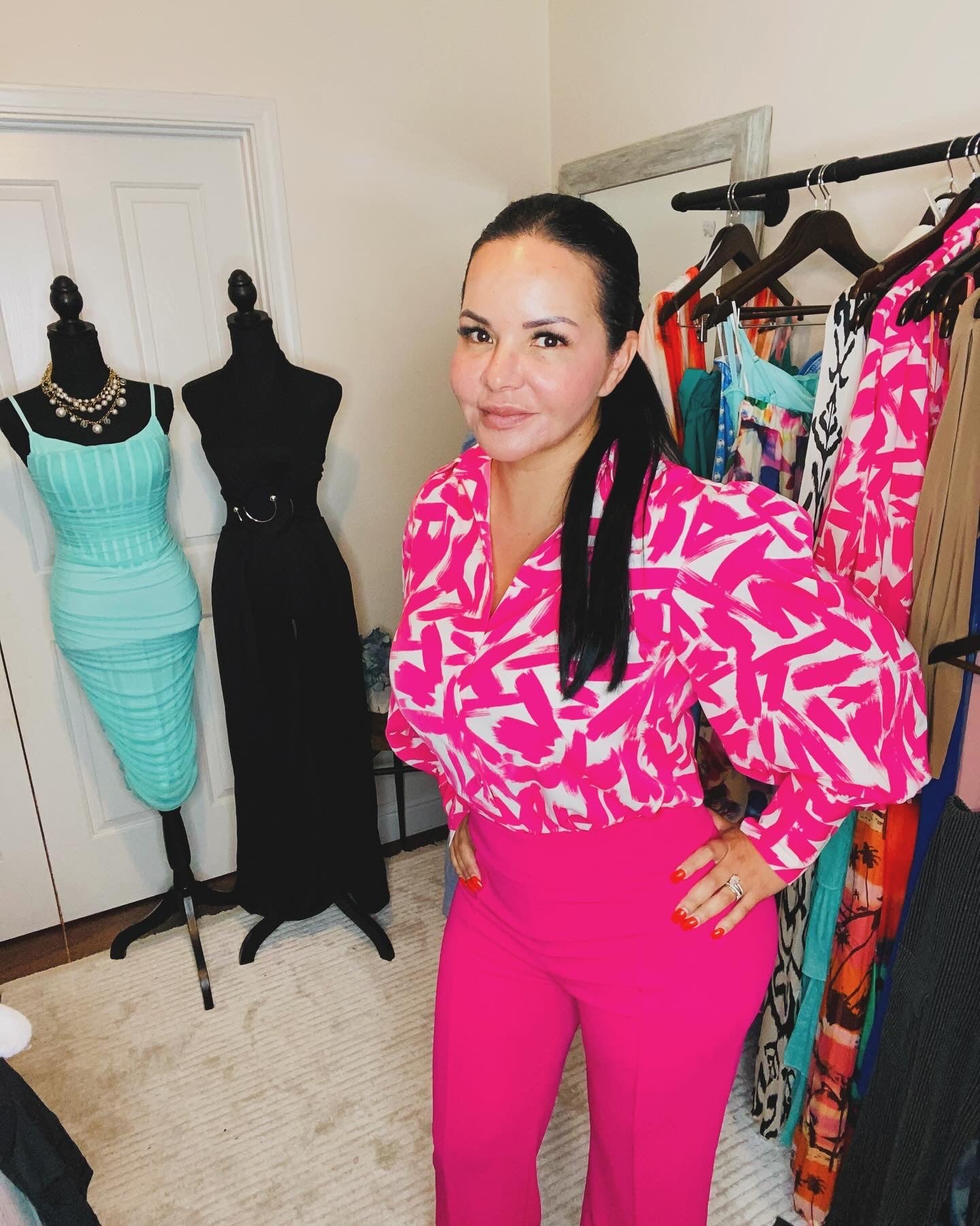 Pink High Waisted Pants