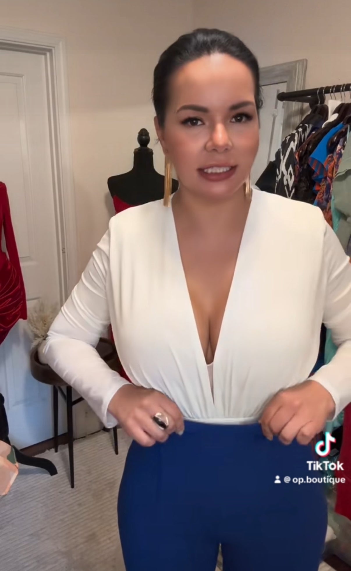 White long sleeve bodysuit