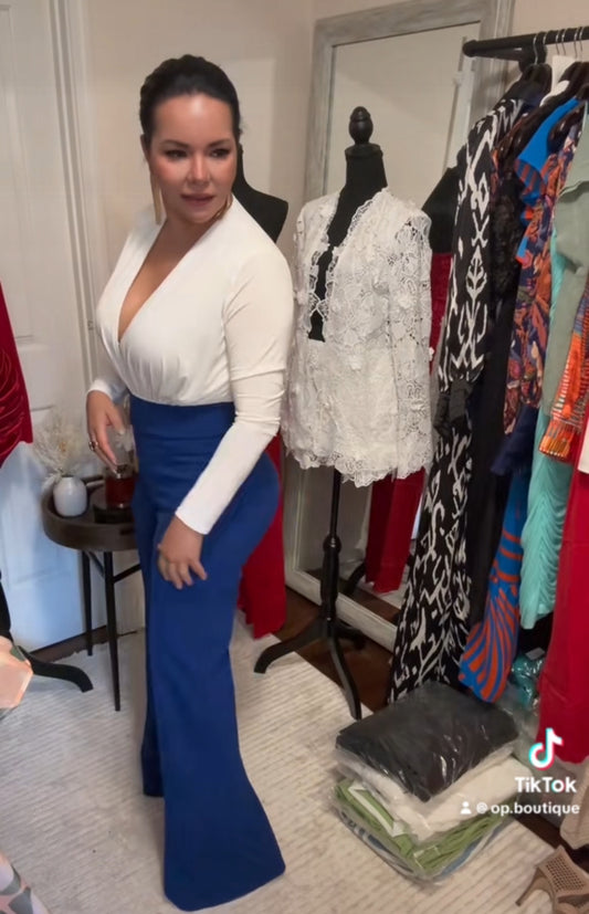 White long sleeve bodysuit
