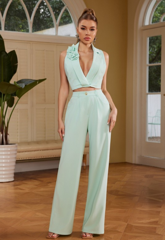 Two Piece Pant Suit