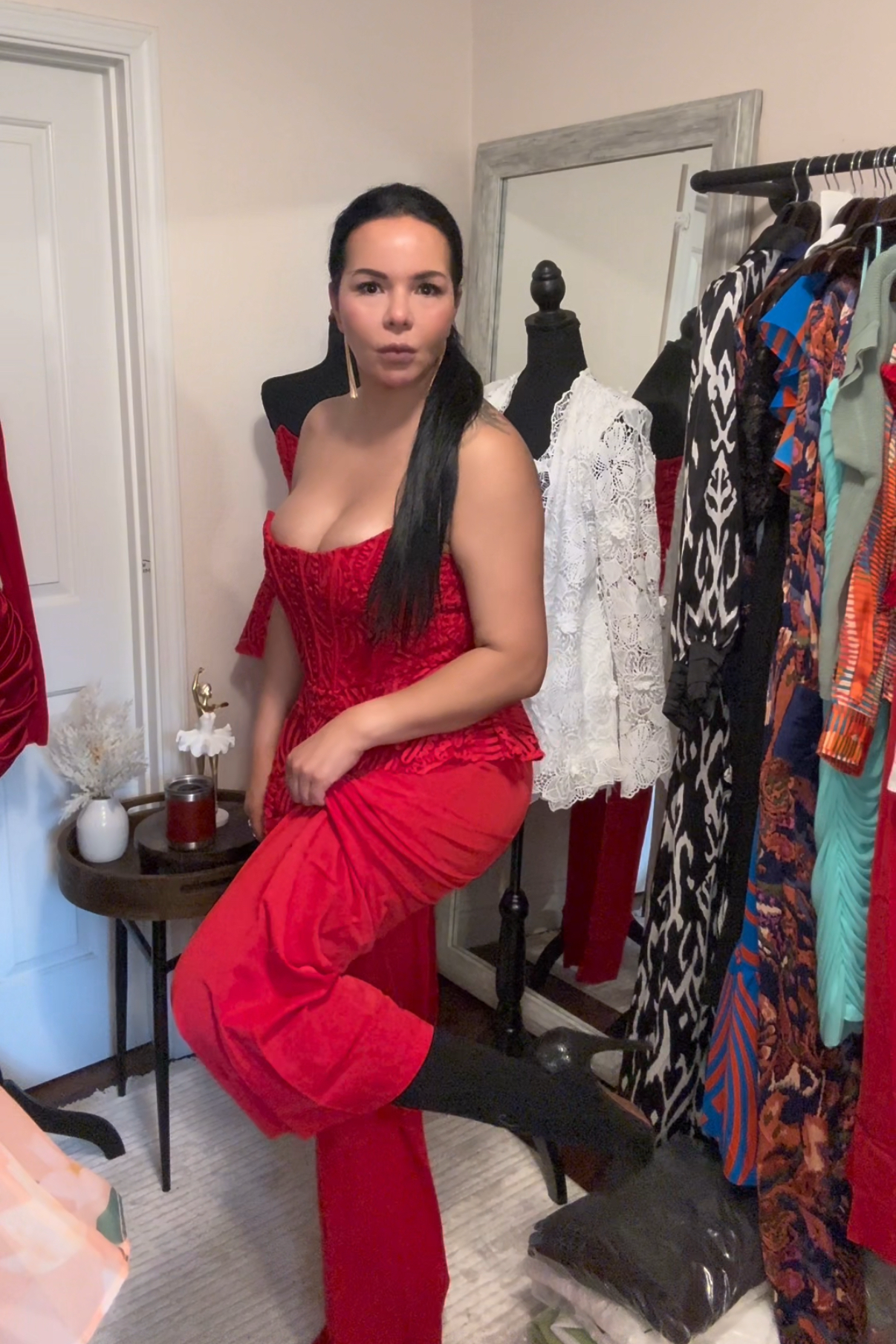 Red Two Piece Set